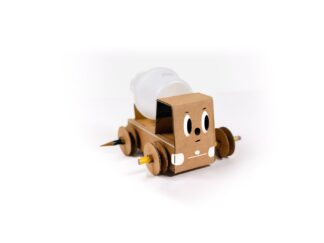 바나나우유로 만든 레미콘 자동차