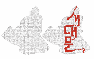 글자나오는 미로찾기 제작